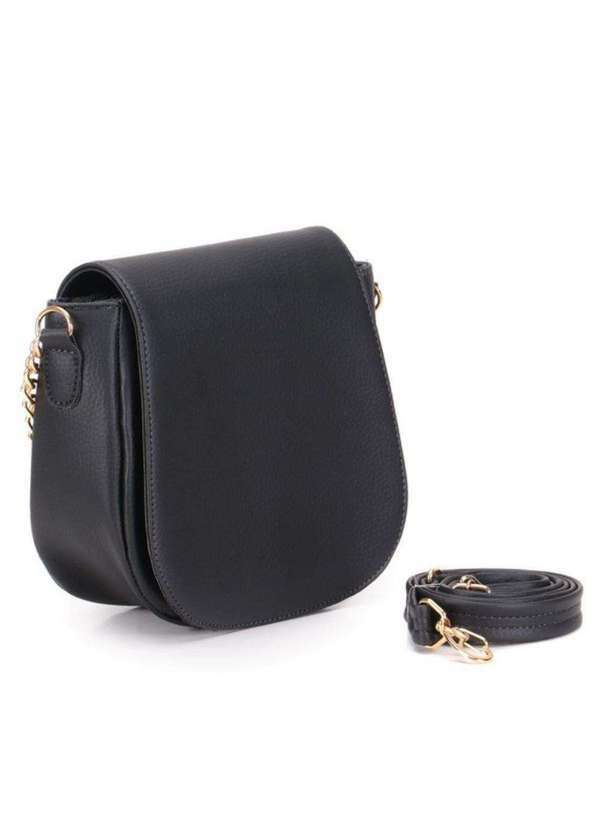 Damers - Bolsa Tiracolo Feminina Alca Ajustavel Casual Moderna Preto