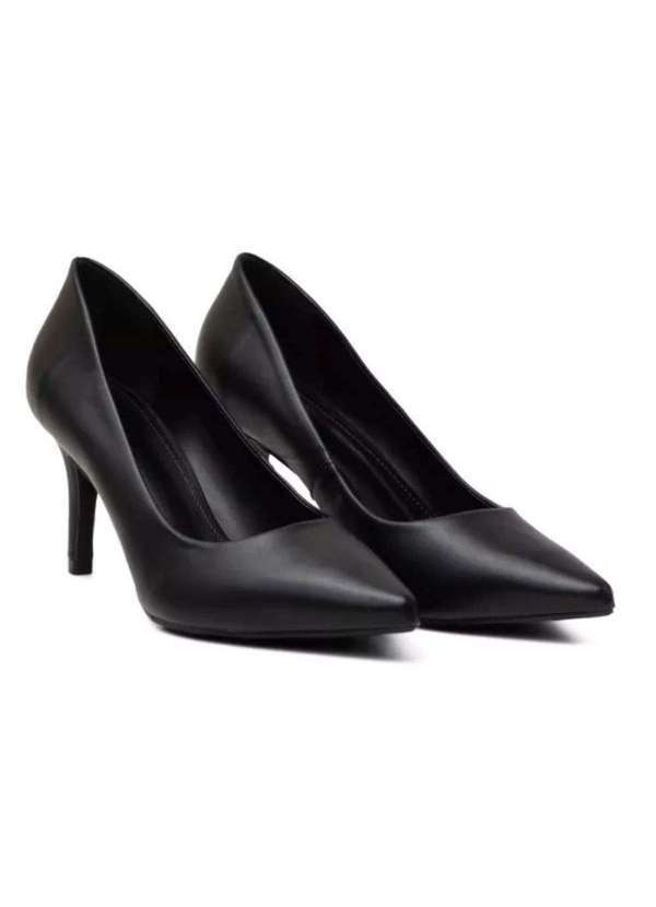 Damers - Scarpin Feminino Sapato Casual Salto Fino Moderno Elegante Preto