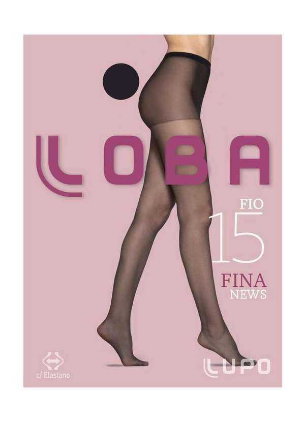 Lupo - Meia Calça Lupo Loba em Poliamida Fio 15 Preto 5680-001-9990 Preta
