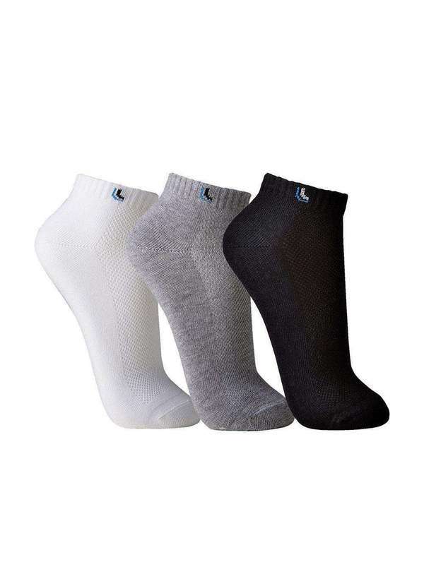 Lupo - Meia Lupo Cano Curto Kit c/ 3 pares Adulto 03225-089-904 Colorida
