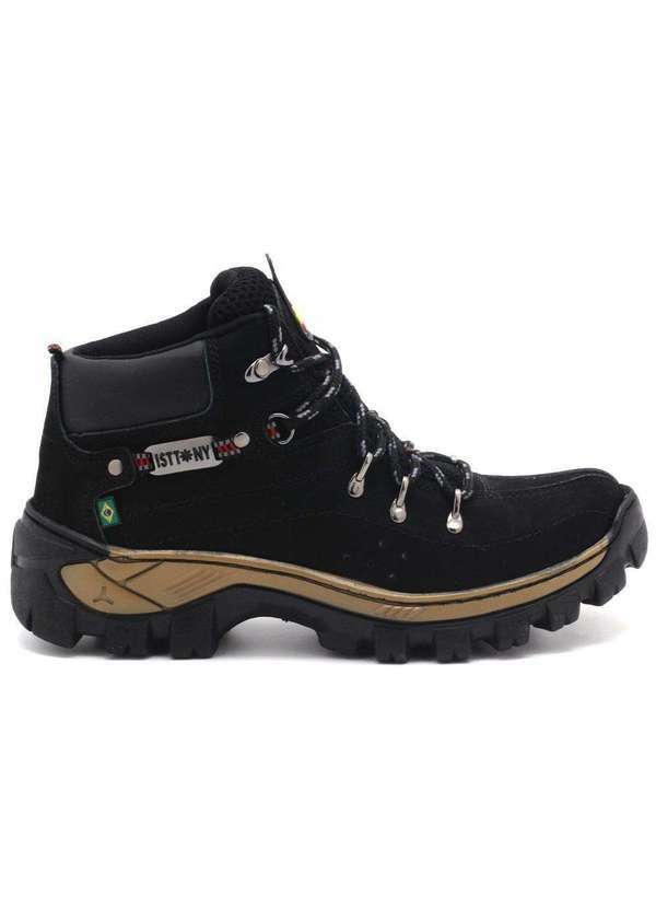 Istonny - Bota Adventure Isttony Nobuck Cano Médio Preto Isttony620p Preto
