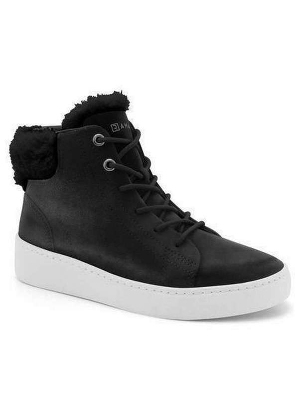 Ramarim - Bota Ramarim Feminina Detalhe em Pelinho Preto 2277132-77 Preto