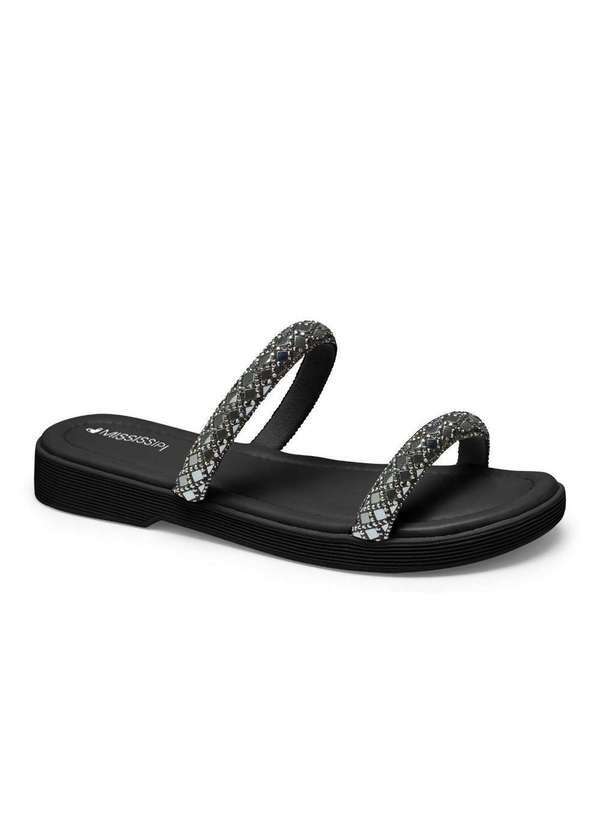 Mississipi - Chinelo Mississipi Papete Salto Flatform Preto Mi371-0004 Preto