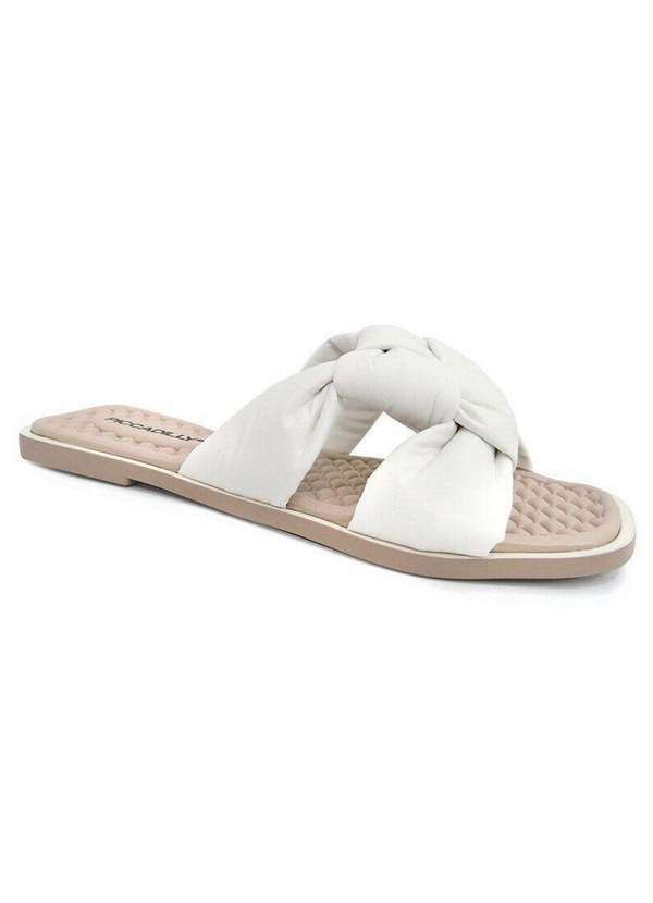 Piccadilly - Chinelo Piccadilly Feminino Conforto Branco 355003-1 Branco