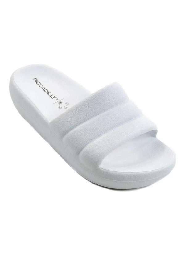 Piccadilly - Chinelo Piccadilly Marshmallow Fem Eva Branco C222001-2 Branca