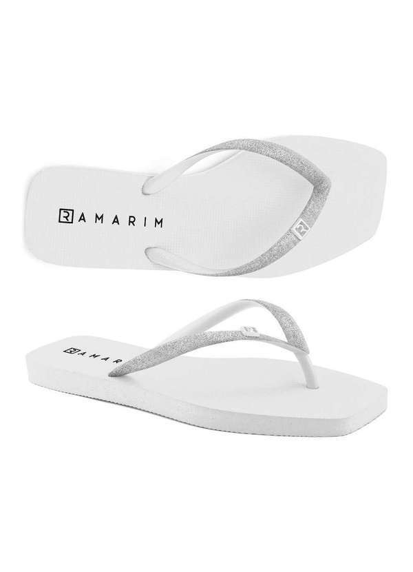 Ramarim - Chinelo Ramarim Glitter Solarize Branco 231133-7 Branco