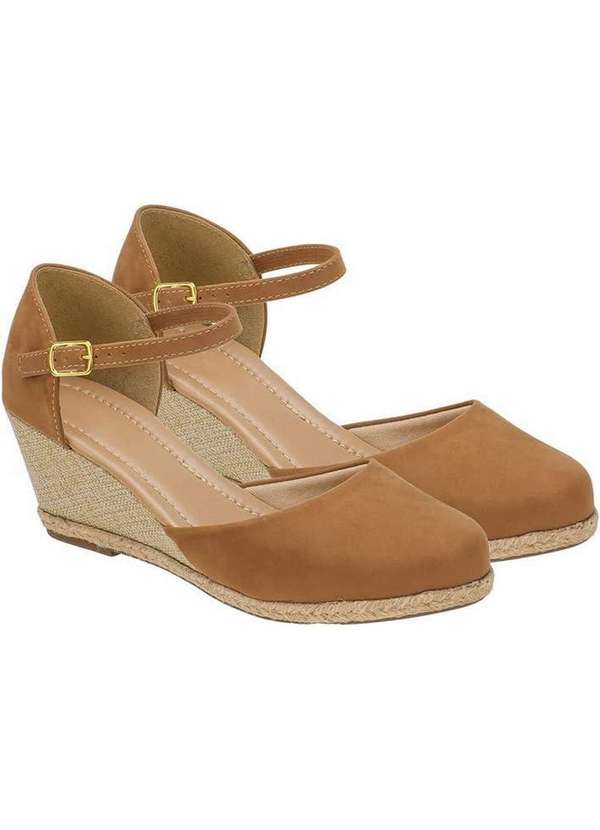 Sandalia Bebece Fem Espadrille Classica Castanho T5814-695c