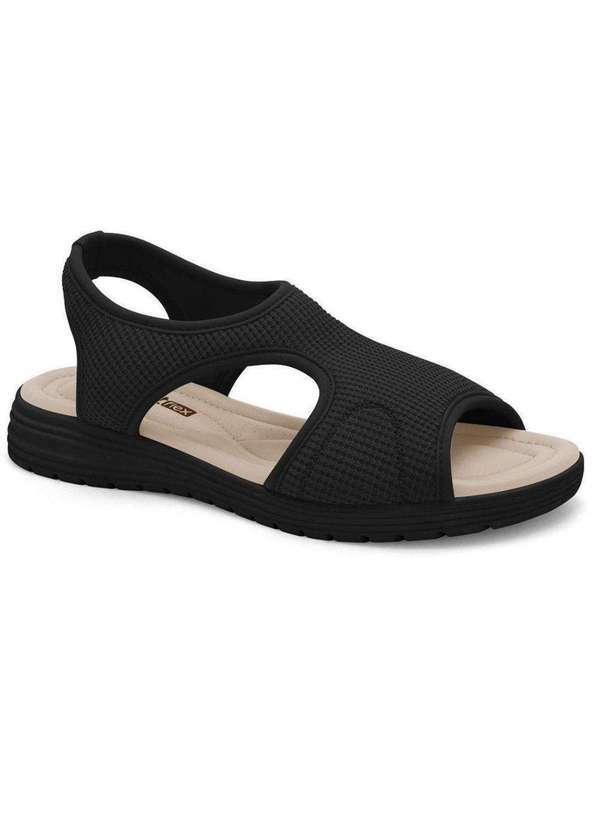 Comfortflex - Sandalia Comfortflex Lycra Paris Preto 2351402-13 Preto