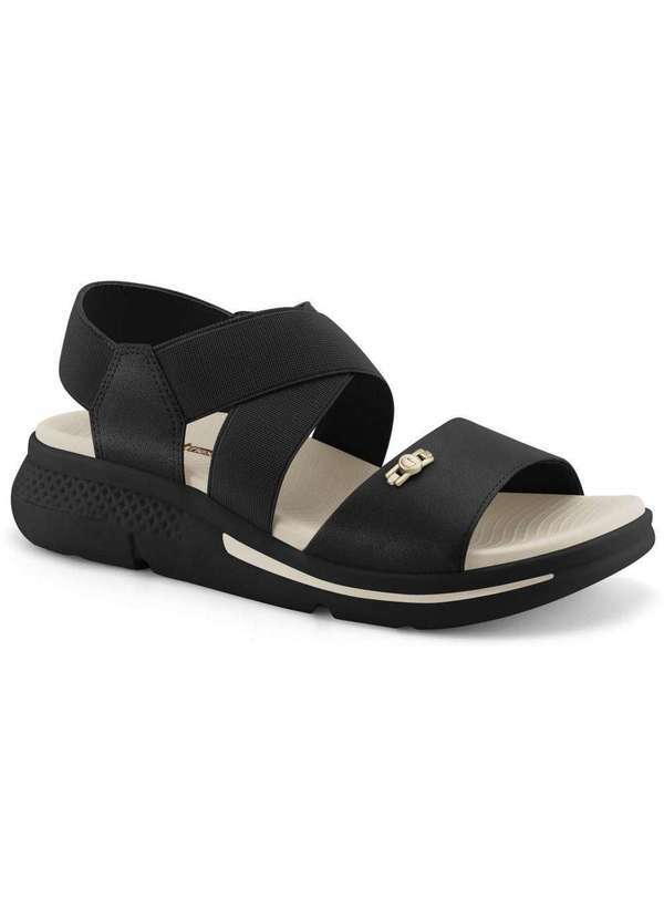 Comfortflex - Sandália Comfortflex Papete Preta 2268404p Preto
