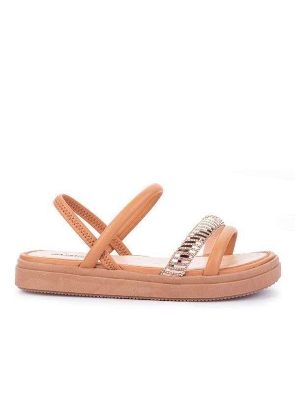 Mississipi - Sandália Mississipi Papete Flatform Caramelo Q9142-0003 Natural