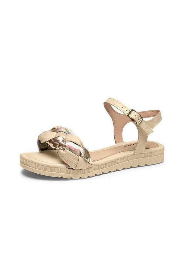 Pink Cats - Sandalia Pink Cats Fem Rives Tule Metal Baunilha V2954-0001 Baunilha