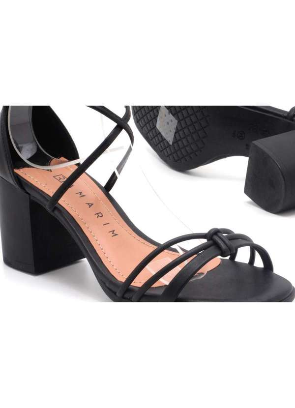 Sandalia Gladiadora Sandalia AmarraÃ§Ã£o Preta Amarrar SandÃ