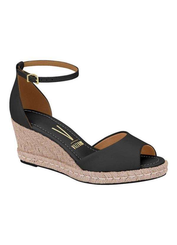 Vizzano - Sandália Vizzano Anabela Preto 12771025p Preto