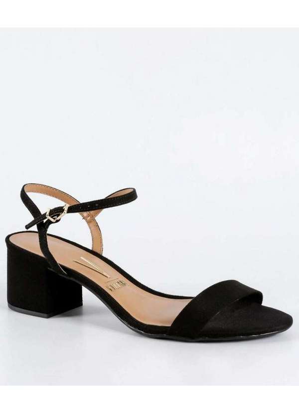 Vizzano Sandália Vizzano Feminina Salto Baixo Preto Pelica 6291900pr Preto