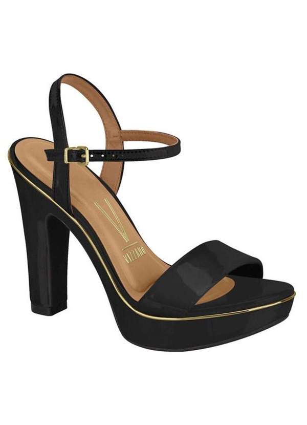 Sandália Feminina Sandalia Meia Pata Preta Salto Medio Sandalia