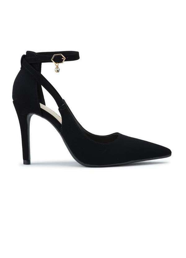 Bebecê - Sapato Bebecê Scarpin Salto Enfeite Pedraria Preo T9430-203p Preto