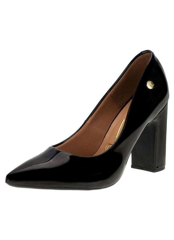 Vizzano - Sapato Scarpin Vizzano Salto Bloco Alto Preto 1285400-13488 Preto