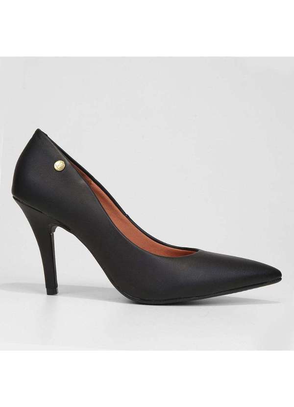Vizzano - Sapato Vizzano Scarpin Bico Fino Pelica Preto 11841101-7286 Preto