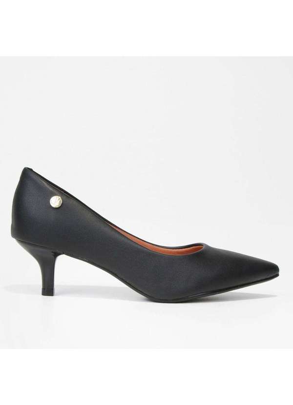 Vizzano - Sapato Vizzano Scarpin Salto Baixo Pelica Preto1122828p-7286 Preto