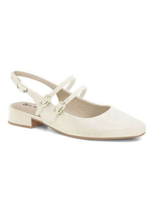 Ramarim - Slingback Ramarim Branco Salto Baixo Verniz 2415131-3 Branco 2