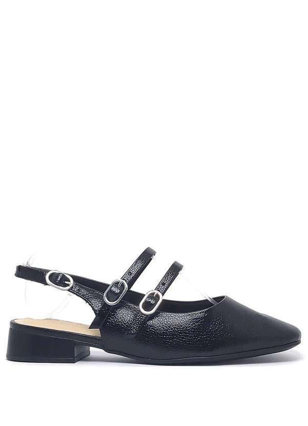 Ramarim - Sapato Ramarim Preto Salto Baixo Verniz 2415131-1 Preto
