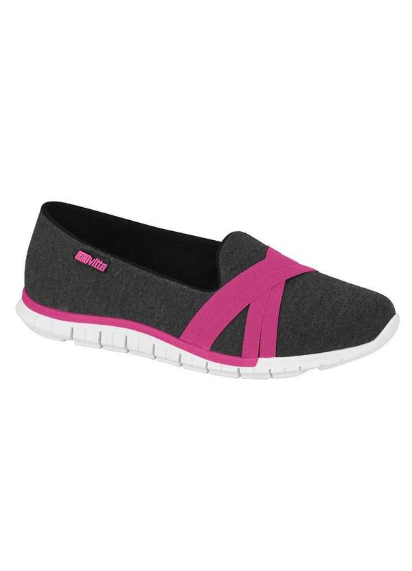 Activitta - Tenis Activitta Feminino Grafite Pink 4202318 Cinza 3