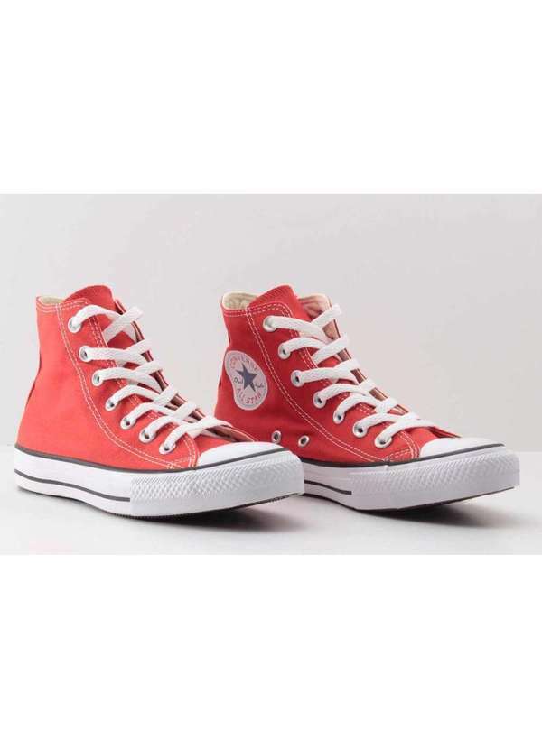 All Star - Tenis All Star Cano Longo Vermelho Tecido Ct00040004 Vermelho