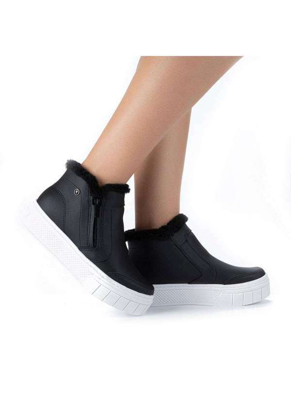 Kolosh - Tenis Bota Kolosh Preto com Pelo C3025p Preto 3