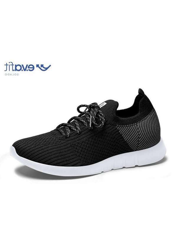 Mississipi - Tenis Mississipi Jogging Malha Preto Sola Branca Q7721-0001 Preto