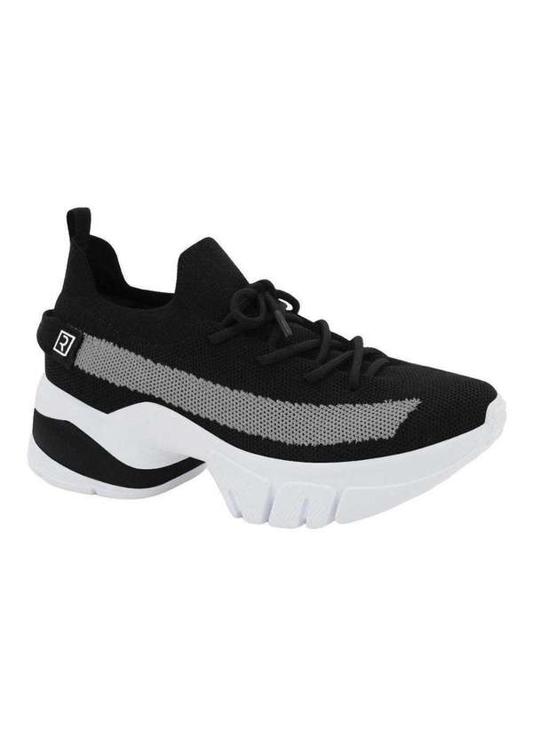 Tênis Ramarim Chunky Flatform Tratorado Preto 2280135-1 Preto