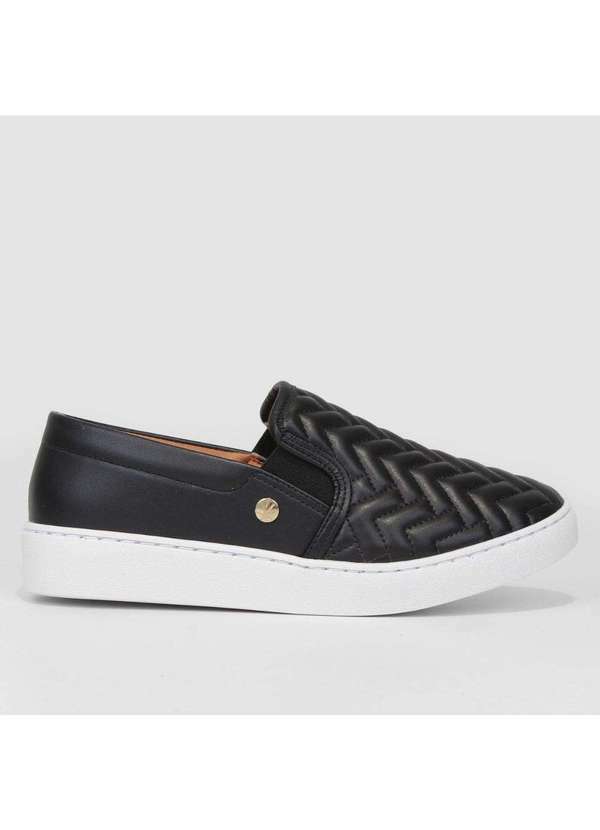 Vizzano - Tenis Vizzano Slip On Vizzano Básico Feminino 12141010 Preto