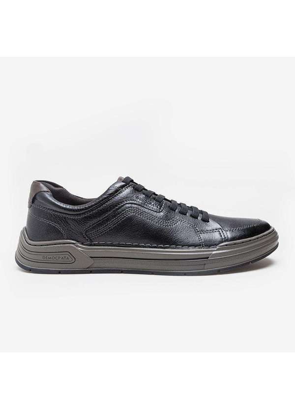 Democrata - Sapatênis Denim Volp Preto 151301-001 Preto