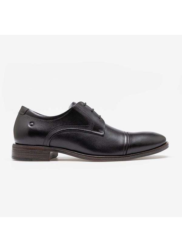 Democrata - Sapato Democrata de Couro Cadarço Comfort Preto 255106-001 Preto