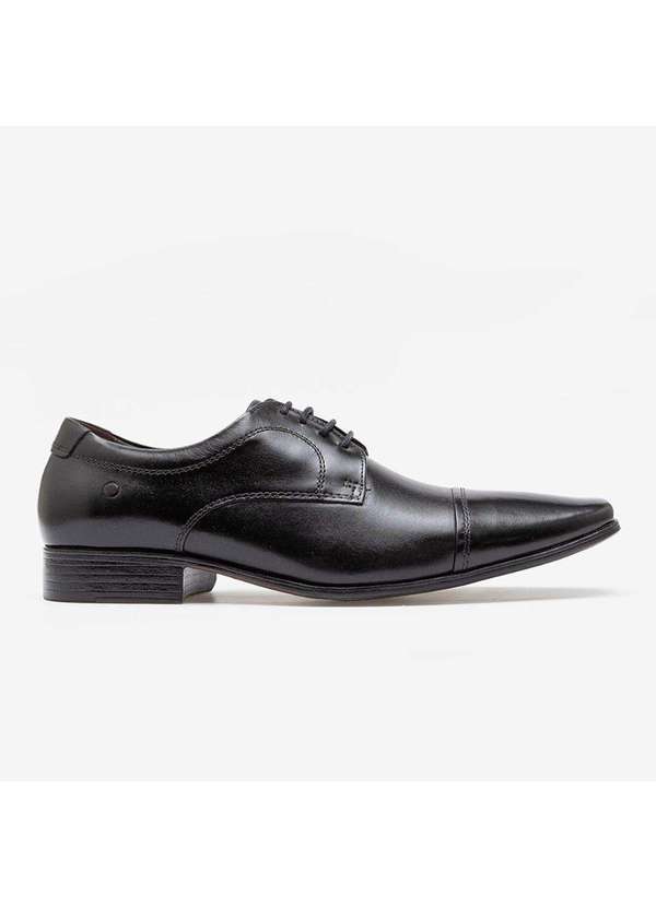 Democrata - Sapato Democrata de Couro Metropolitan Preto 450052-001 Preto