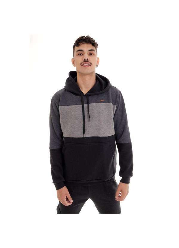 Cia da Malha - Blusa Moletom Masculino Adulto Preto