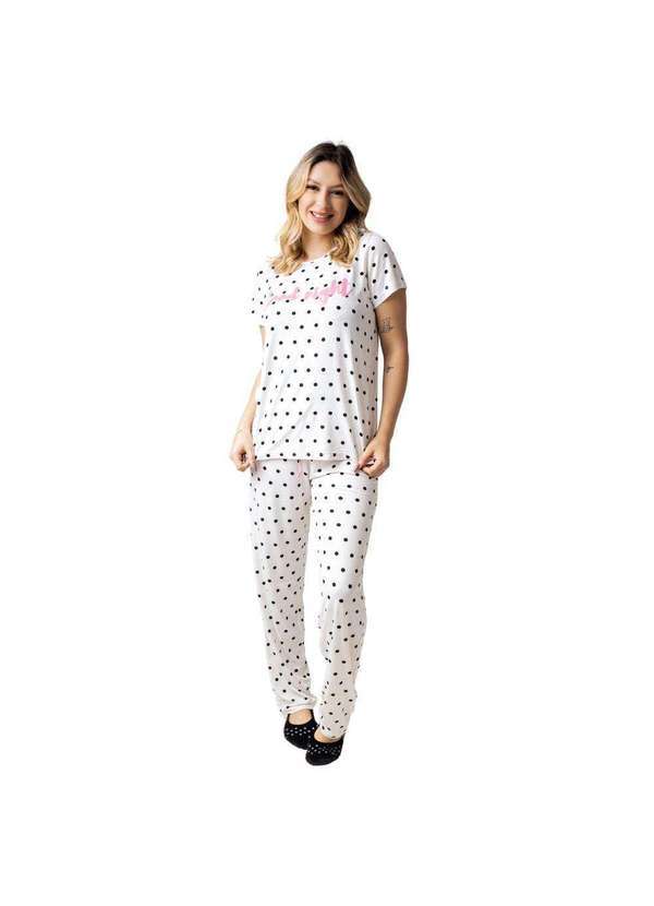 Cia da Malha - Pijama Verao Feminino Adulto Claudia Branco