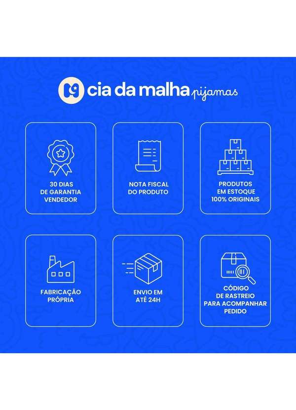 Cia da Malha - Pijama Suede Estampado Feminino Infantil Rosa 6