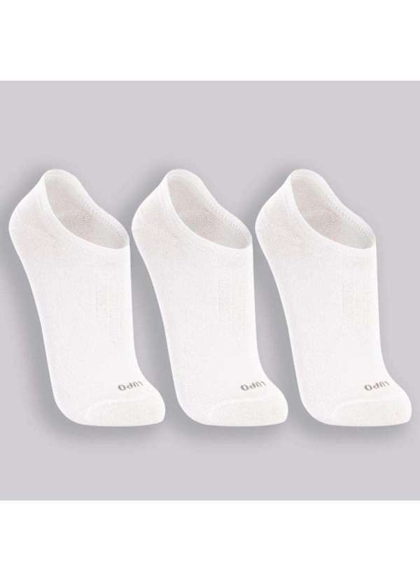 Lupo - Kit 3 pares Meia Invisivel Lupo Feminina Branco