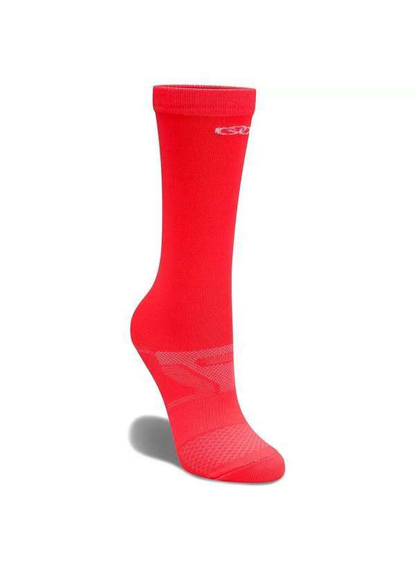 Olympikus - Meia Olympikus Corre Cano Medio Feminina Vermelho