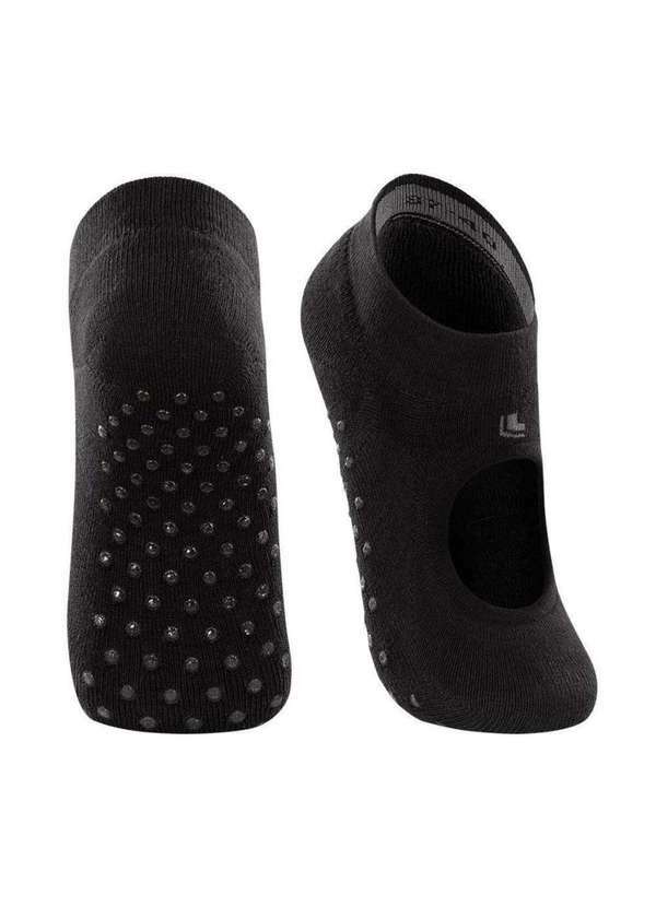 Lupo - Meia Sapatilha Pilates Lupo Antiderrapante Preto