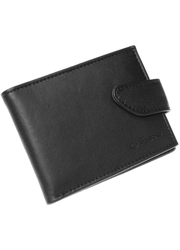 Fasolo - Carteira Fasolo Couro Masculina K724 Preto