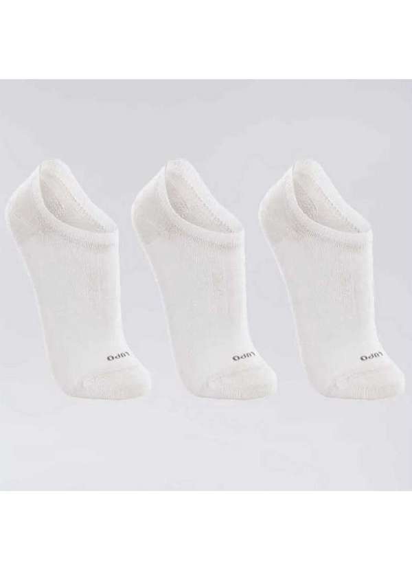 Lupo - Kit 3 pares Meia Soquete Lupo Masculina Branco