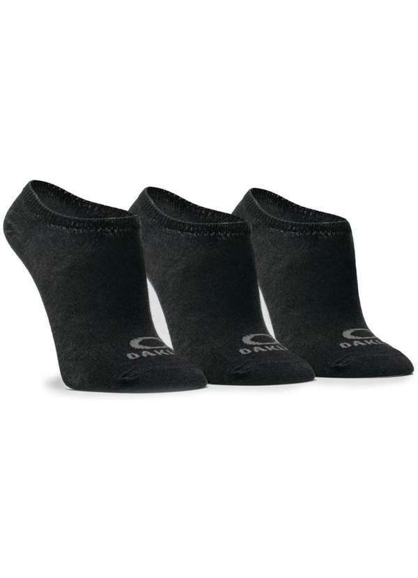 Oakley - Meia Oakley Essential no Show Kit 3 pares Preto