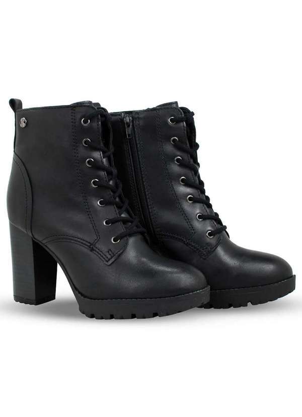 Bottero - Bota Coturno Couro Bottero Atanado Napoli Feminina Preto