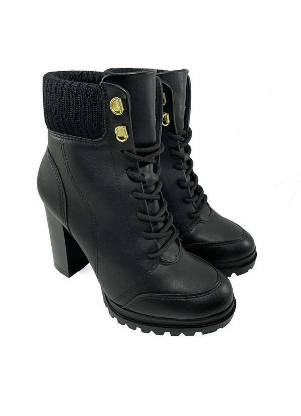 Bota Coturno Vizzano Cadarco Tratorada Preto Cabana Magazine