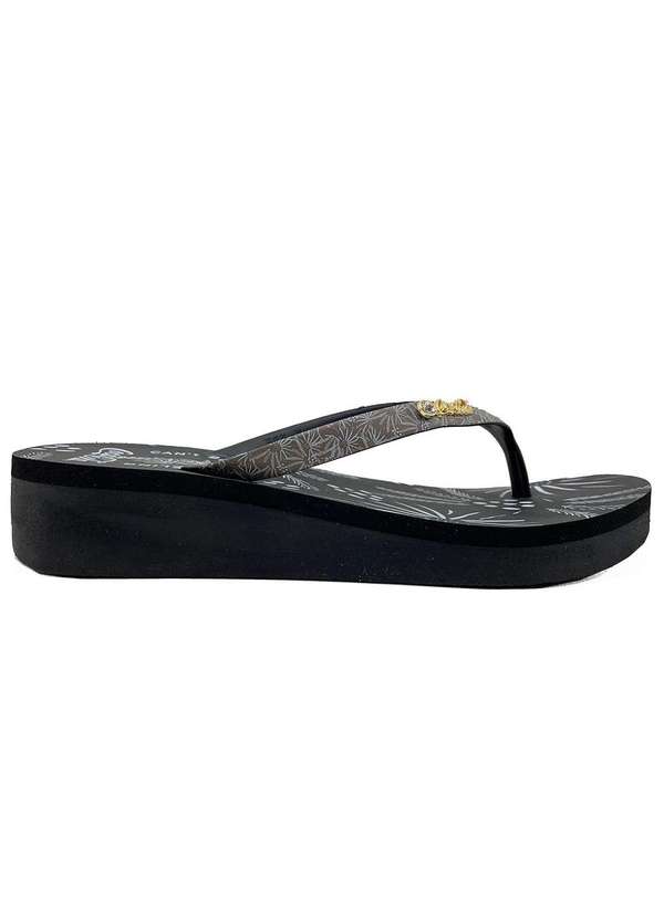 Coca Cola - Chinelo Coca Cola Tropisk Feminino Preto 2