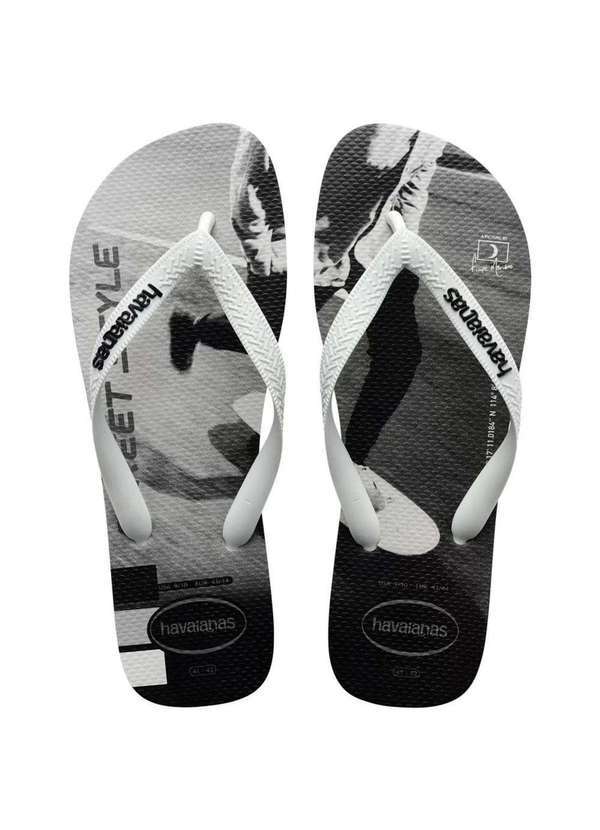 Havaianas - Chinelo Havaianas Hype Fc - Branco e Preto Preto