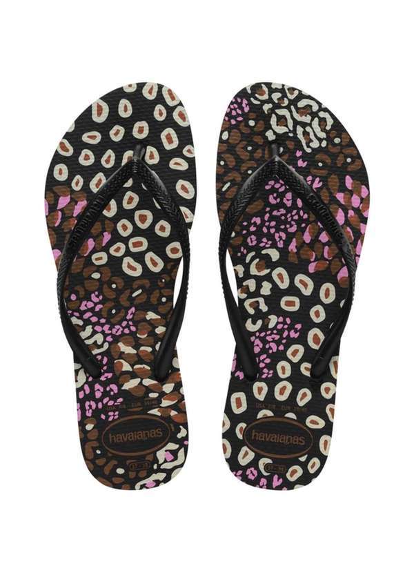 Havaianas - Chinelo Havaianas Slim Animals Feminino - Preto Preto