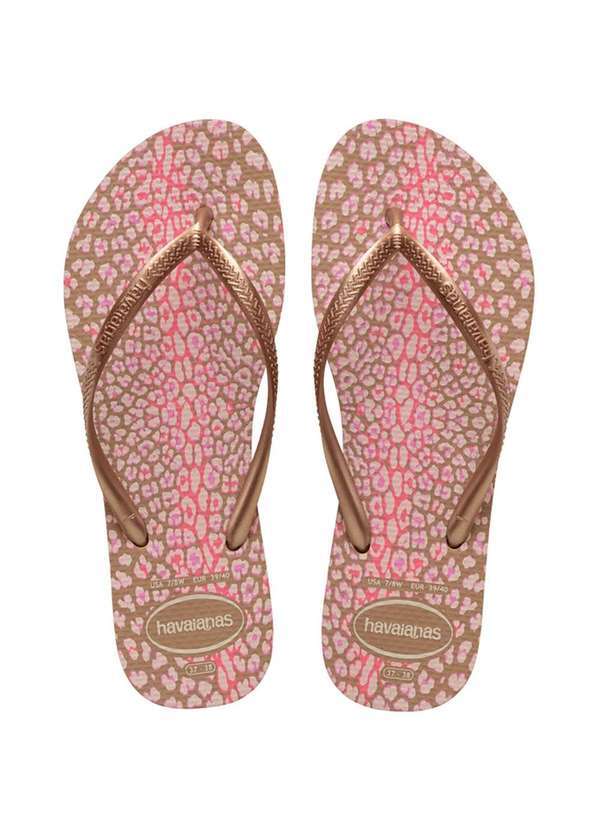 Havaianas - Chinelo Havaianas Slim Animals Feminino Rosa
