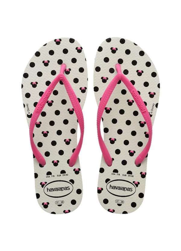 Havaianas - Chinelo Havaianas Slim Disney Feminino Branco